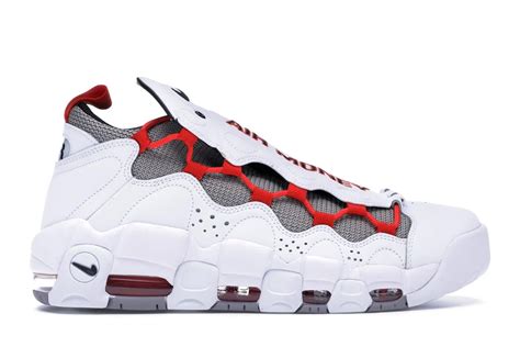 Nike Air More Money White Habanero Red 